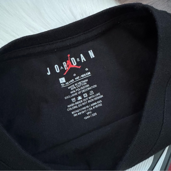 Boys Jordan Nike Jumpman Logo Graphic Short Sleeve  T Shirt L - Picture 3 of 8